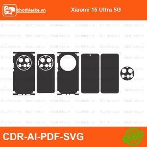 Xiaomi 15 Ultra 5G File thiết kế Skin, Template Vector chuẩn cắt decal | KhoThiếtKế.vn