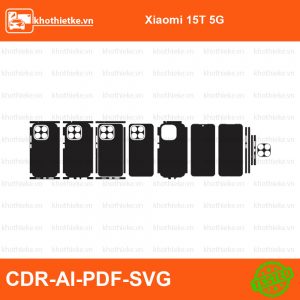 Xiaomi 15T 5G File thiết kế Skin, Template Vector chuẩn cắt decal | KhoThiếtKế.vn