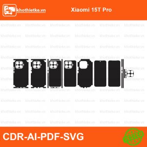 Xiaomi 15T Pro File thiết kế Skin, Template Vector chuẩn cắt decal | KhoThiếtKế.vn
