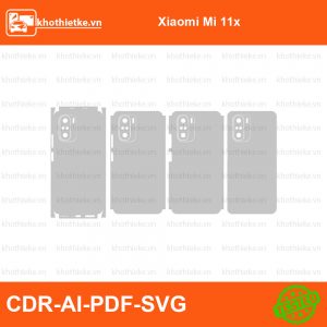 Xiaomi Mi 11x File thiết kế Skin, Template Vector chuẩn cắt decal | KhoThiếtKế.vn