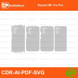 Xiaomi Mi 11x Pro File thiết kế Skin, Template Vector chuẩn cắt decal | KhoThiếtKế.vn