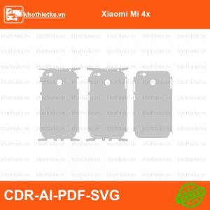 Xiaomi Mi 4x File thiết kế Skin, Template Vector chuẩn cắt decal | KhoThiếtKế.vn