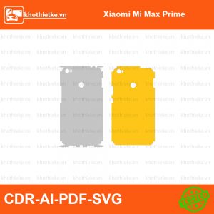Xiaomi Mi Max Prime File thiết kế Skin, Template Vector chuẩn cắt decal | KhoThiếtKế.vn
