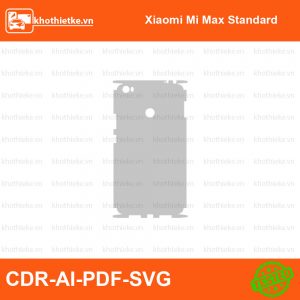 Xiaomi Mi Max Standard File thiết kế Skin, Template Vector chuẩn cắt decal | KhoThiếtKế.vn