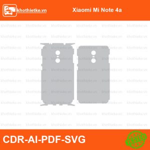 Xiaomi Mi Note 4a File thiết kế Skin, Template Vector chuẩn cắt decal | KhoThiếtKế.vn