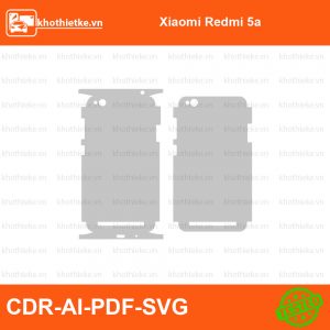 Xiaomi Redmi 5a File thiết kế Skin, Template Vector chuẩn cắt decal | KhoThiếtKế.vn