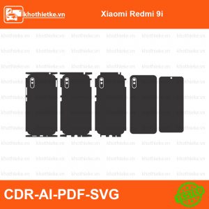 Xiaomi Redmi 9i File thiết kế Skin, Template Vector chuẩn cắt decal | KhoThiếtKế.vn