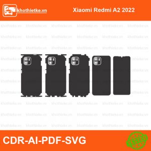 Xiaomi Redmi A2 2022 File thiết kế Skin, Template Vector chuẩn cắt decal | KhoThiếtKế.vn