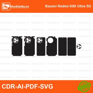 Xiaomi Redmi K80 Ultra 5G File thiết kế Skin, Template Vector chuẩn cắt decal | KhoThiếtKế.vn