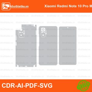 Xiaomi Redmi Note 10 Pro Max File thiết kế Skin, Template Vector chuẩn cắt decal | KhoThiếtKế.vn