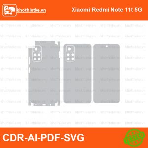 Xiaomi Redmi Note 11t 5G File thiết kế Skin, Template Vector chuẩn cắt decal | KhoThiếtKế.vn