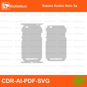 Xiaomi Redmi Note 5a File thiết kế Skin, Template Vector chuẩn cắt decal | KhoThiếtKế.vn