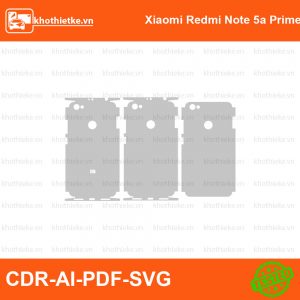 Xiaomi Redmi Note 5a Prime File thiết kế Skin, Template Vector chuẩn cắt decal | KhoThiếtKế.vn