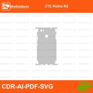 ZTE Nubia N2 File thiết kế Skin, Template Vector chuẩn cắt decal | KhoThiếtKế.vn