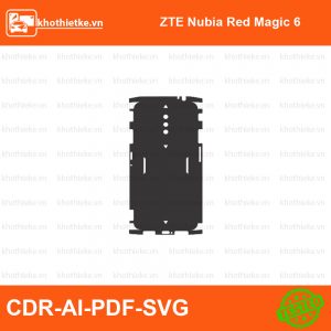 ZTE Nubia Red Magic 6 File thiết kế Skin, Template Vector chuẩn cắt decal | KhoThiếtKế.vn