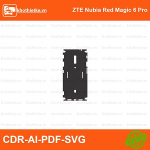 ZTE Nubia Red Magic 6 Pro File thiết kế Skin, Template Vector chuẩn cắt decal | KhoThiếtKế.vn
