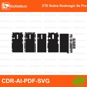 ZTE Nubia Redmagic 8s Pro 5G File thiết kế Skin, Template Vector chuẩn cắt decal | KhoThiếtKế.vn