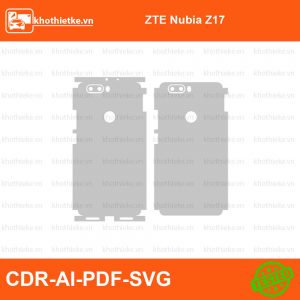 ZTE Nubia Z17 File thiết kế Skin, Template Vector chuẩn cắt decal | KhoThiếtKế.vn