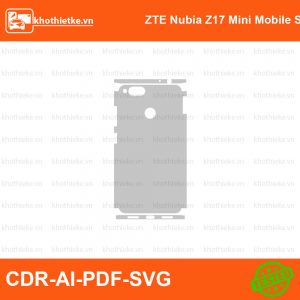 ZTE Nubia Z17 Mini Mobile Sketch File thiết kế Skin, Template Vector chuẩn cắt decal | KhoThiếtKế.vn