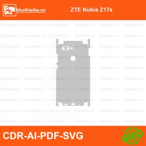 ZTE Nubia Z17s File thiết kế Skin, Template Vector chuẩn cắt decal | KhoThiếtKế.vn