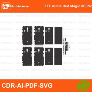 ZTE nubia Red Magic 8S Pro 5G File thiết kế Skin, Template Vector chuẩn cắt decal | KhoThiếtKế.vn