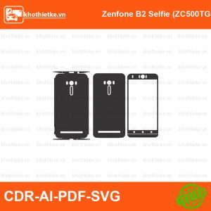 Zenfone B2 Selfie (ZC500TG) File thiết kế Skin, Template Vector chuẩn cắt decal | KhoThiếtKế.vn