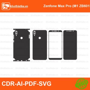 Zenfone Max Pro (M1 ZB601KL) File thiết kế Skin, Template Vector chuẩn cắt decal | KhoThiếtKế.vn