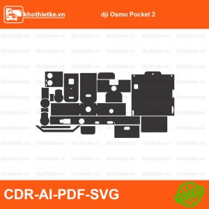 dji Osmo Pocket 2 File thiết kế Skin máy ảnh & Lens, Template Vector chuẩn cắt decal | KhoThiếtKế.vn