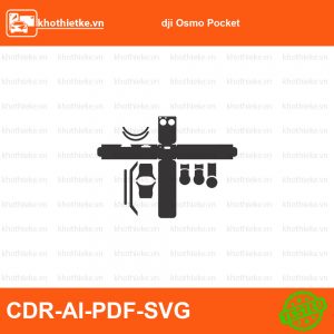 dji Osmo Pocket File thiết kế Skin máy ảnh & Lens, Template Vector chuẩn cắt decal | KhoThiếtKế.vn