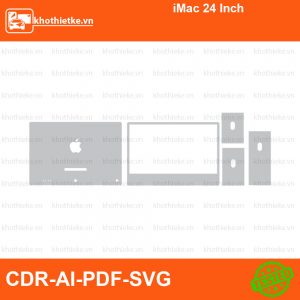 iMac 24 Inch File thiết kế Skin, Template Vector chuẩn cắt decal | KhoThiếtKế.vn