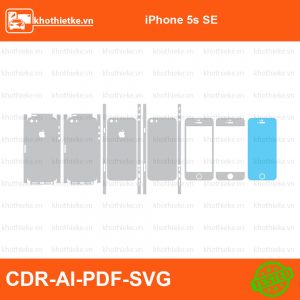 iPhone 5s SE File thiết kế Skin, Template Vector chuẩn cắt decal | KhoThiếtKế.vn