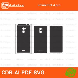 infinix Hot 4 pro File thiết kế Skin, Template Vector chuẩn cắt decal | KhoThiếtKế.vn