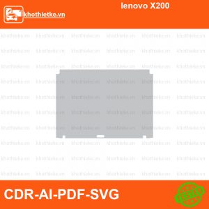 lenovo X200 File thiết kế Skin, Template Vector chuẩn cắt decal | KhoThiếtKế.vn
