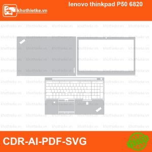 lenovo thinkpad P50 6820 File thiết kế Skin, Template Vector chuẩn cắt decal | KhoThiếtKế.vn