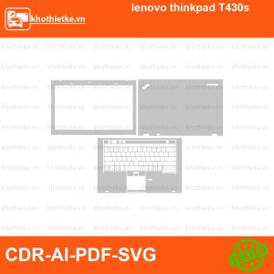 lenovo thinkpad T430s File thiết kế Skin, Template Vector chuẩn cắt decal | KhoThiếtKế.vn