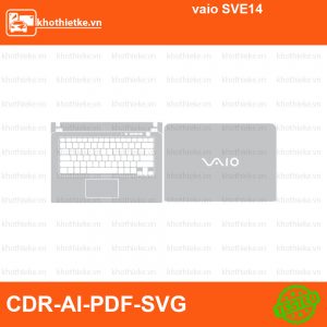 vaio SVE14 File thiết kế Skin, Template Vector chuẩn cắt decal | KhoThiếtKế.vn