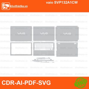 vaio SVP132A1CW File thiết kế Skin, Template Vector chuẩn cắt decal | KhoThiếtKế.vn
