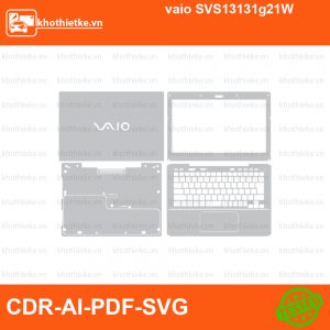 vaio SVS13131g21W File thiết kế Skin, Template Vector chuẩn cắt decal | KhoThiếtKế.vn