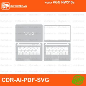 vaio VGN NW310s File thiết kế Skin, Template Vector chuẩn cắt decal | KhoThiếtKế.vn