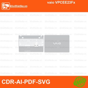 vaio VPCEE23Fx File thiết kế Skin, Template Vector chuẩn cắt decal | KhoThiếtKế.vn