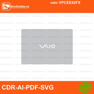 vaio VPCEE42FX File thiết kế Skin, Template Vector chuẩn cắt decal | KhoThiếtKế.vn