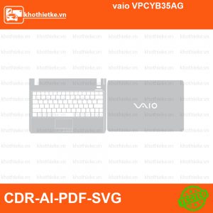 vaio VPCYB35AG File thiết kế Skin, Template Vector chuẩn cắt decal | KhoThiếtKế.vn